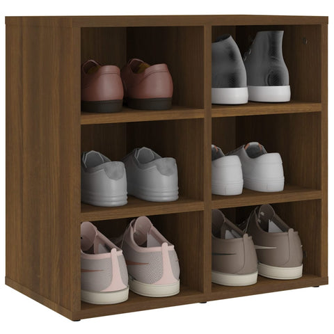 vidaXL Shoe Cabinet Brown Oak 52.5x30x50 cm