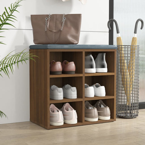 vidaXL Shoe Cabinet Brown Oak 52.5x30x50 cm
