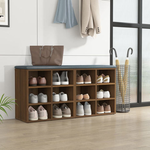 vidaXL Shoe Cabinets 2 pcs Brown Oak 52.5x30x50 cm