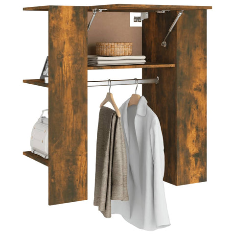 vidaXL Hallway Cabinet Smoked Oak 97.5x37x99 cm Engineered Wood