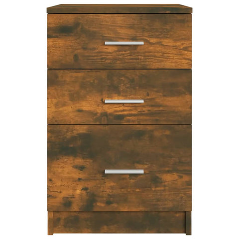 vidaXL Bed Cabinet Smoked Oak 40x40x63 cm Engineered Wood