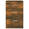 vidaXL Bed Cabinet Smoked Oak 40x40x63 cm Engineered Wood