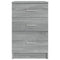 vidaXL Bed Cabinet Grey Sonoma 40x40x63 cm Engineered Wood