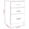 vidaXL Bed Cabinet Grey Sonoma 40x40x63 cm Engineered Wood