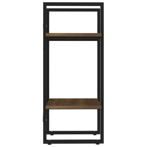 vidaXL 2-Tier Book Cabinet Brown Oak 40x30x70 cm Engineered Wood