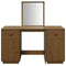 vidaXL Dressing Table Set with a Mirror Honey Brown Solid Wood Pine