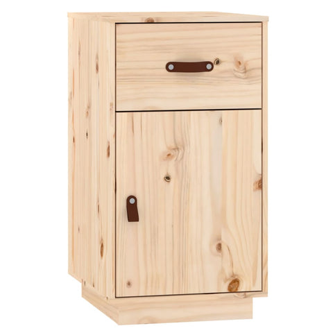 vidaXL Dressing Table Set with LED Solid Wood Pine