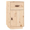 vidaXL Dressing Table Set with LED Solid Wood Pine