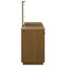 vidaXL Dressing Table Set with LED Honey Brown Solid Wood Pine