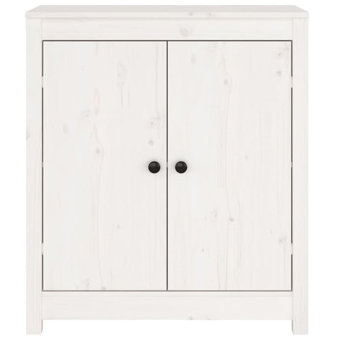 vidaXL Sideboards 2 pcs White 70x35x80 cm Solid Wood Pine