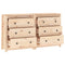 vidaXL Sideboard 140x35x80 cm Solid Wood Pine