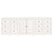 vidaXL Sideboard White 230x35x80 cm Solid Wood Pine