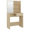 vidaXL Dressing Table Set with LED Sonoma Oak Engineered Wood
