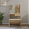 vidaXL Dressing Table Set with LED Sonoma Oak Engineered Wood