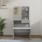vidaXL Dressing Table Set with LED Grey Sonoma Engineered Wood