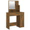vidaXL Dressing Table Set with LED Smoked Oak Engineered Wood