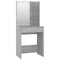 vidaXL Dressing Table Set with LED Grey Sonoma Engineered Wood