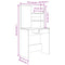 vidaXL Dressing Table Set Black 74.5x40x141 cm