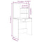 vidaXL Dressing Table Set Sonoma Oak 74.5x40x141 cm