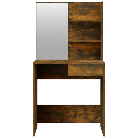 vidaXL Dressing Table Set Smoked Oak 74.5x40x141 cm
