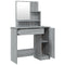 vidaXL Dressing Table Set Grey Sonoma 86.5x35x136 cm