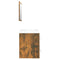vidaXL Sink Cabinet with Built-in Basin Smoked Oak Engineered Wood