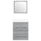 vidaXL Sink Cabinet with Built-in Basin Grey Sonoma Engineered Wood