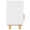 vidaXL Bedside Cabinets 2 pcs White Solid Wood Pine and Natural Rattan