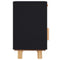 vidaXL Bedside Cabinet Black Solid Wood Pine and Natural Rattan