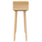 vidaXL Console Table Brown 80x30x75 cm Solid Wood Pine&Natural Rattan