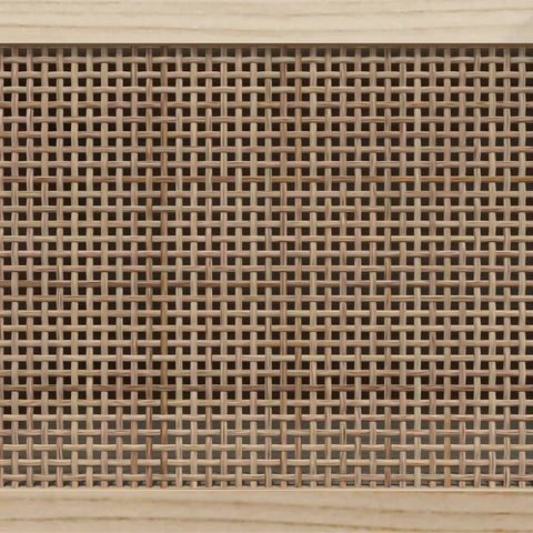 vidaXL Sideboard Brown 60x30x70 cm Solid Wood Pine and Natural Rattan
