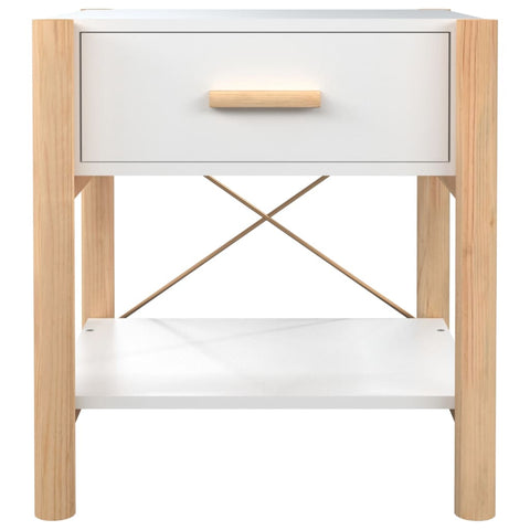 vidaXL Bedside Tables 2pcs White 42x38x45 cm Engineered Wood