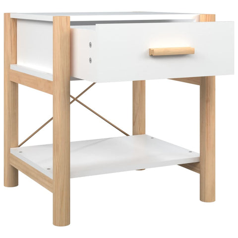 vidaXL Bedside Tables 2pcs White 42x38x45 cm Engineered Wood