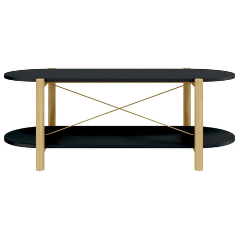 vidaXL Coffee Table Black 110x48x40 cm Engineered Wood