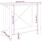 vidaXL Console Table White 110x38x75 cm Engineered Wood