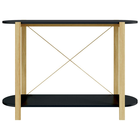 vidaXL Console Table Black 110x38x75 cm Engineered Wood