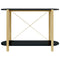 vidaXL Console Table Black 110x38x75 cm Engineered Wood