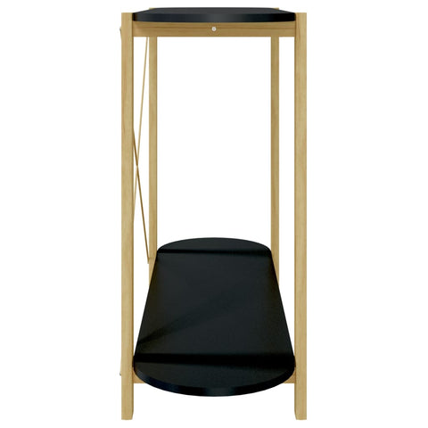 vidaXL Console Table Black 110x38x75 cm Engineered Wood
