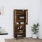 vidaXL Highboard Smoked Oak 69.5x34x180 cm Engineered Wood