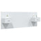 vidaXL Bed Headboard with Cabinets White Engineered Wood