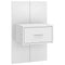 vidaXL Bed Headboard with Cabinets White Engineered Wood