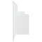 vidaXL Bed Headboard with Cabinets White Engineered Wood