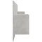 vidaXL Bed Headboard with Cabinets Concrete Grey Engineered Wood