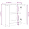 vidaXL Sideboards 2 pcs White 60x30x70 cm Engineered Wood
