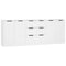 vidaXL 3 Piece Sideboards White Engineered Wood