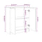 vidaXL 3 Piece Sideboards White Engineered Wood