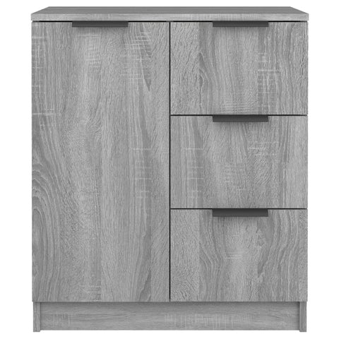 vidaXL Sideboards 2 pcs Grey Sonoma 60x30x70 cm Engineered Wood