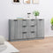 vidaXL Sideboards 2 pcs Grey Sonoma 60x30x70 cm Engineered Wood