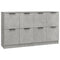 vidaXL Sideboards 2 pcs Concrete Grey 60x30x70 cm Engineered Wood