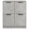 vidaXL Sideboards 2 pcs Concrete Grey 60x30x70 cm Engineered Wood